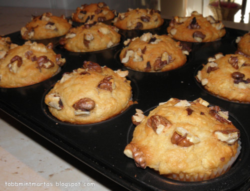 Diós-almás muffin